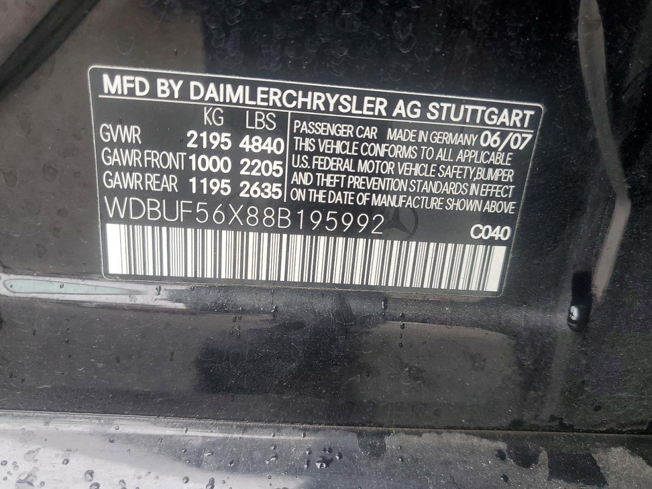 2008 MERCEDES-BENZ E-Class