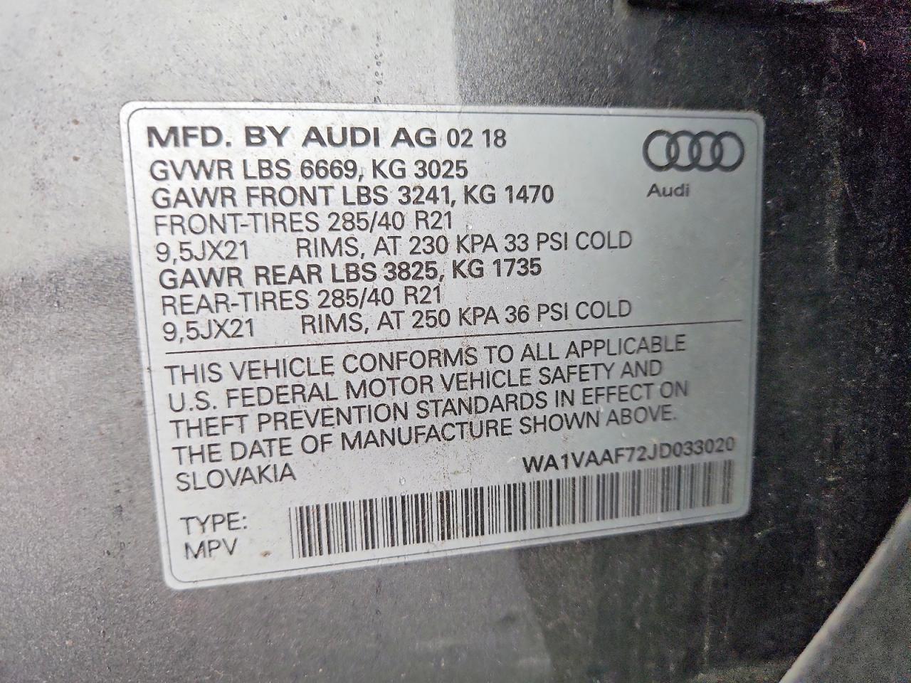 2018 AUDI Q7
