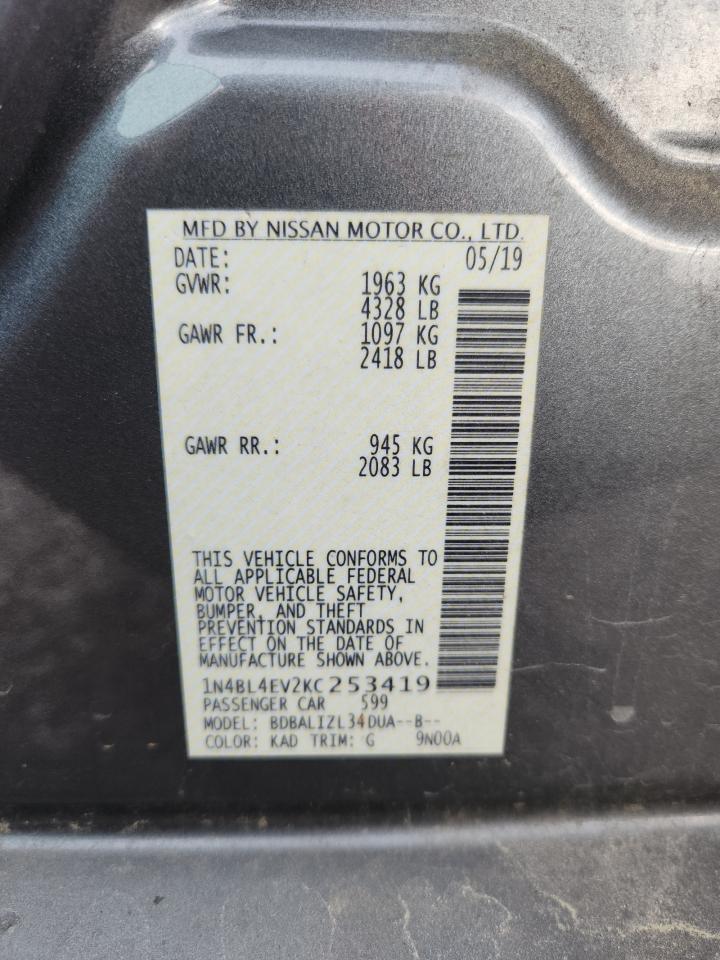 2019 NISSAN ALTIMA