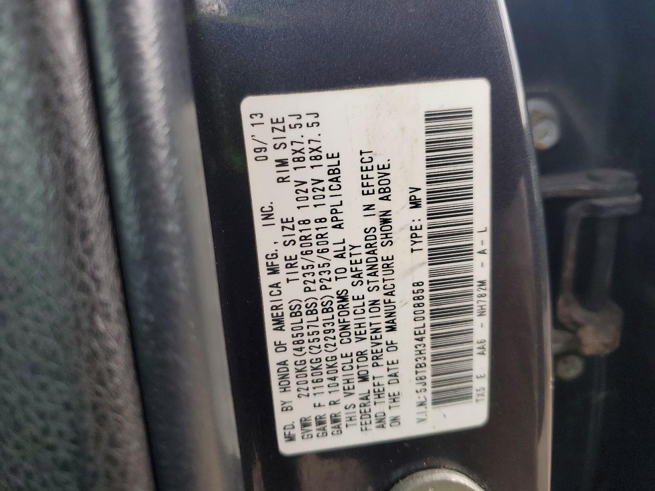 2014 ACURA RDX