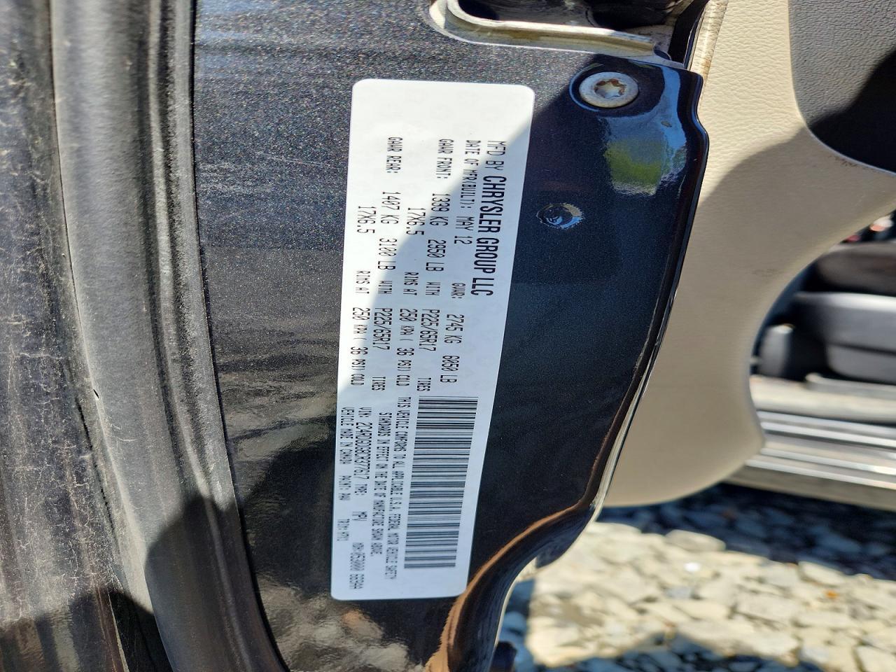 2012 DODGE GRAND CARAVAN