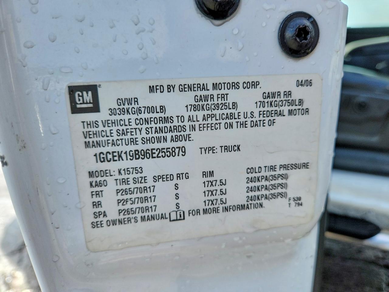 2006 CHEVROLET Silverado