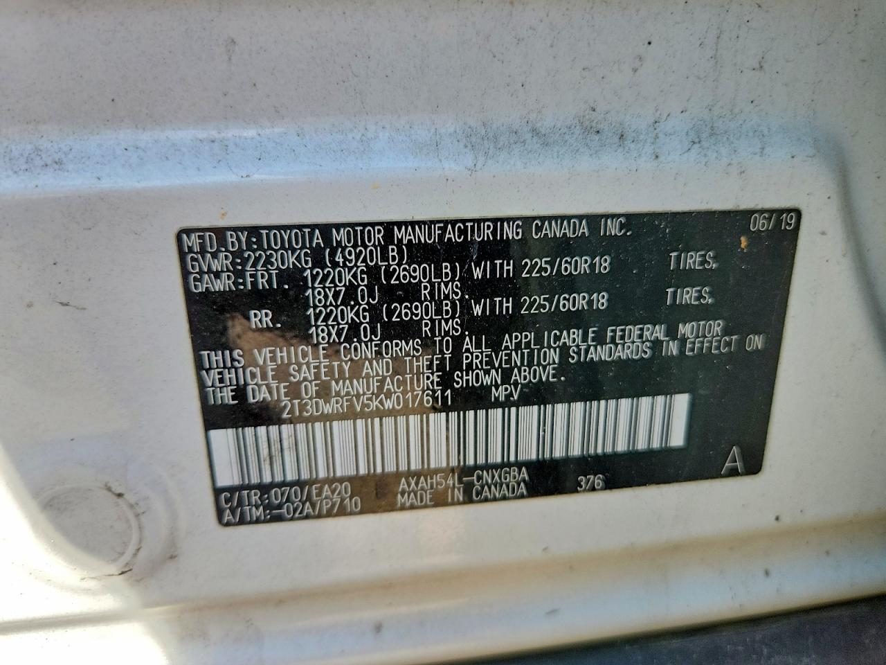 2019 TOYOTA RAV4