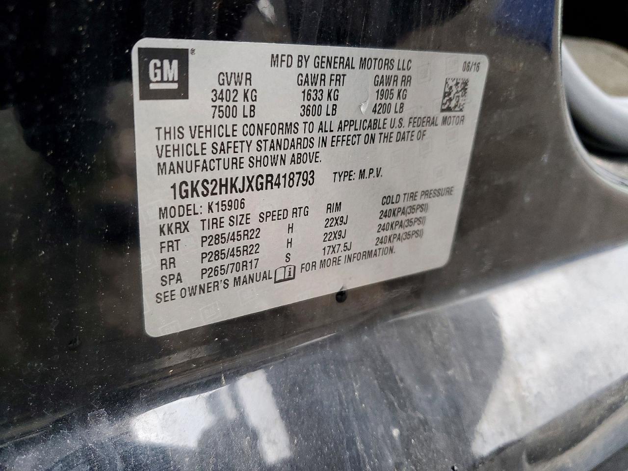 2016 GMC Yukon XL