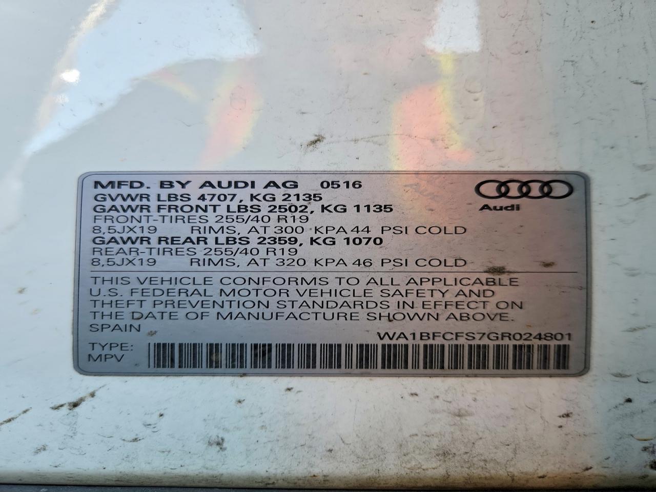 2016 AUDI Q3