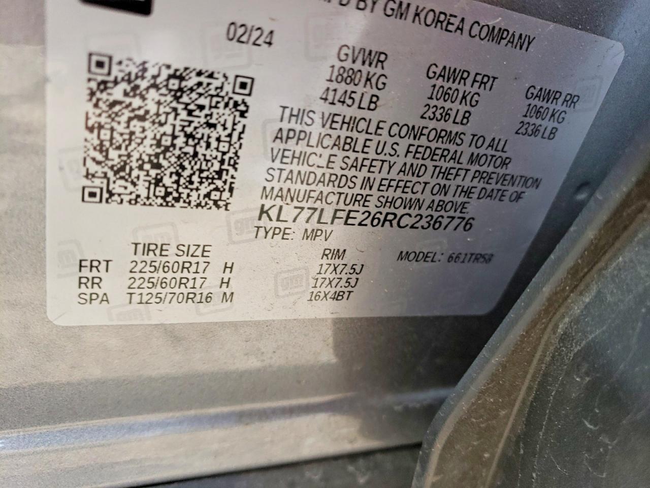 2024 CHEVROLET TRAX