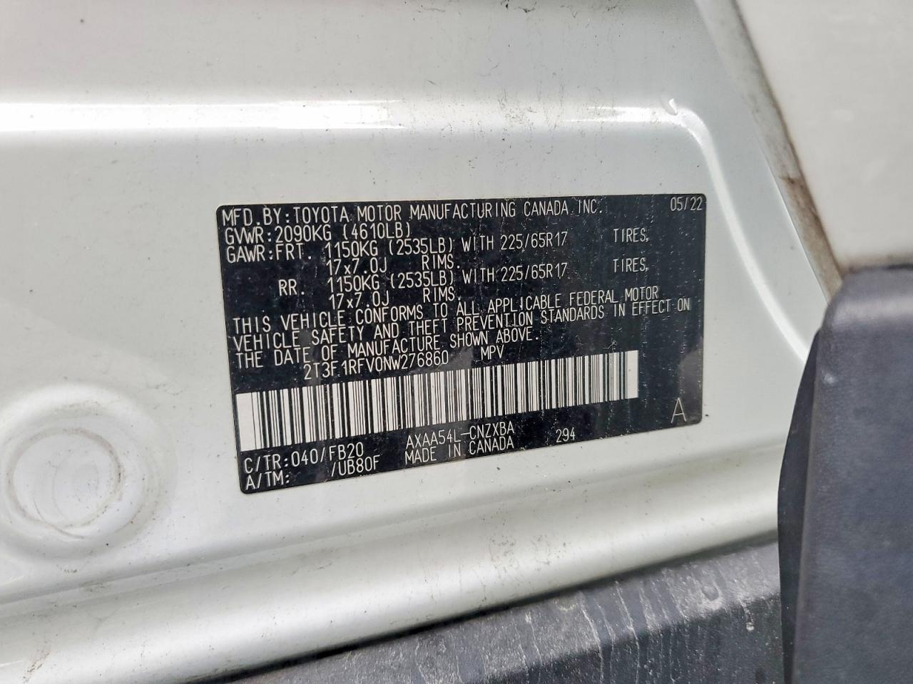 2022 TOYOTA RAV4