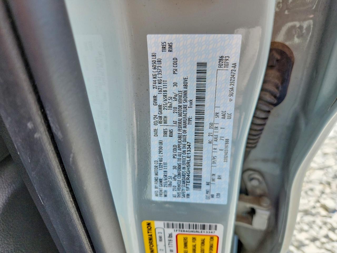 2024 FORD RANGER