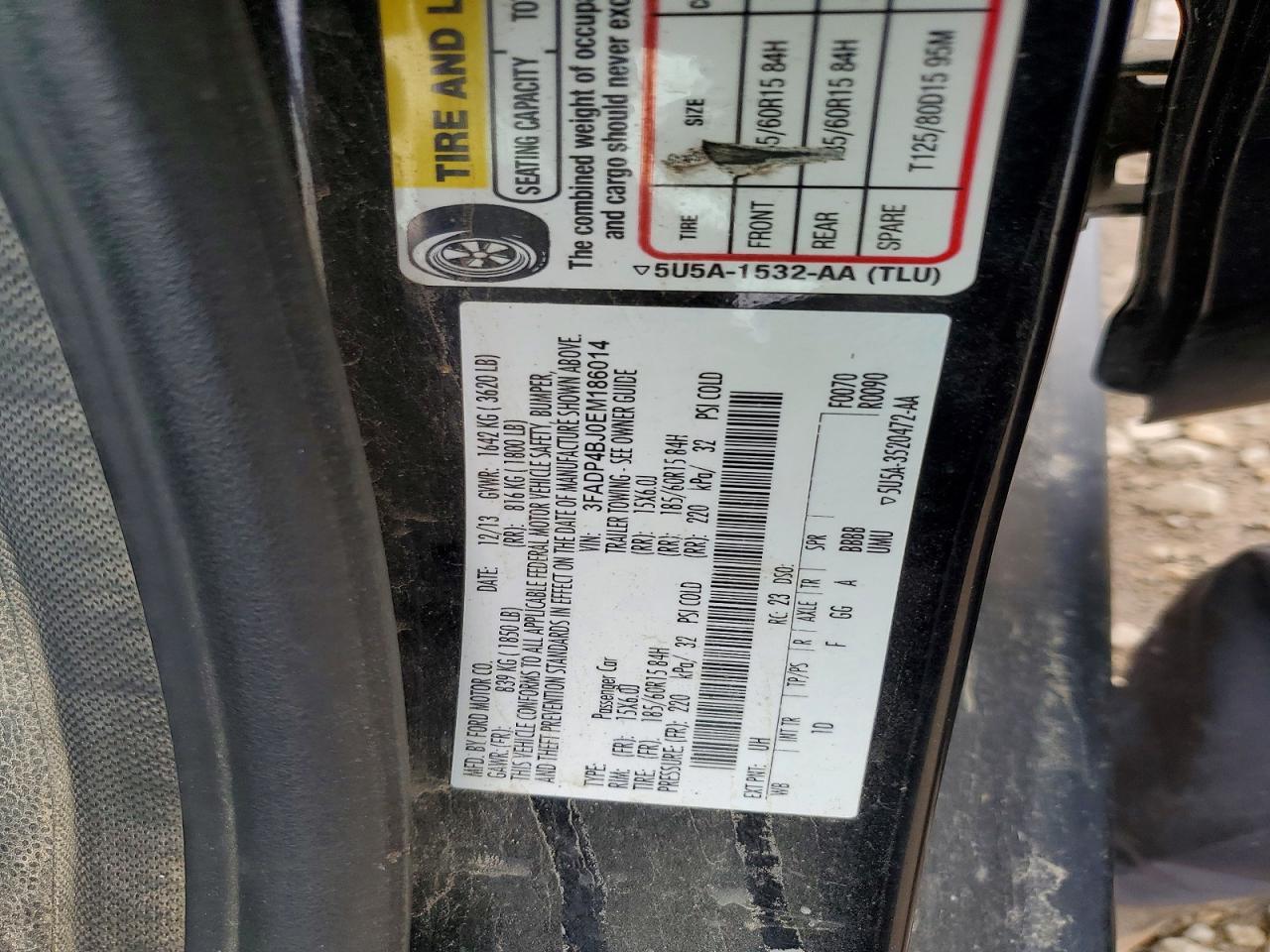 2014 FORD Fiesta
