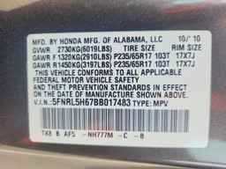 2011 HONDA ODYSSEY