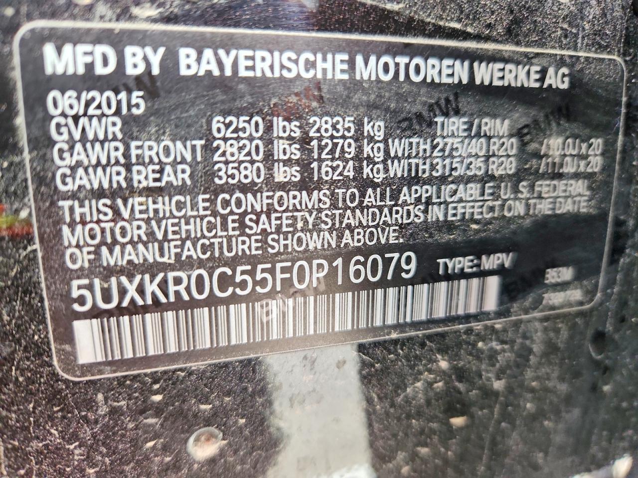 2015 BMW X5