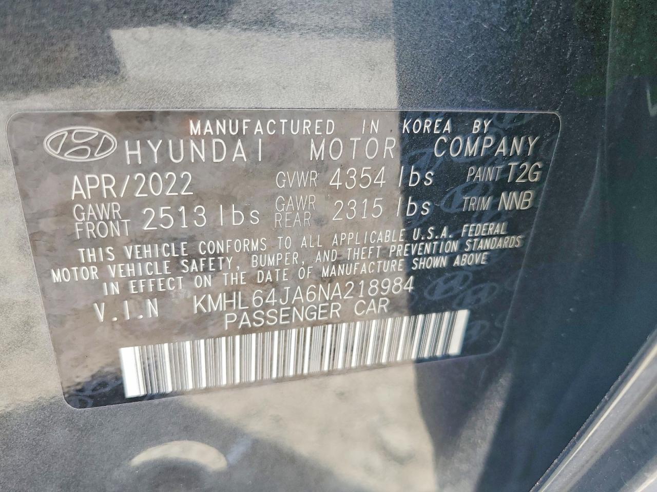 2022 HYUNDAI SONATA