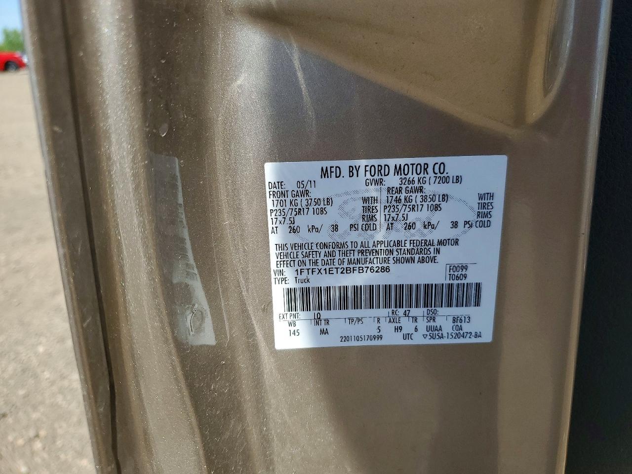 2011 FORD F-150