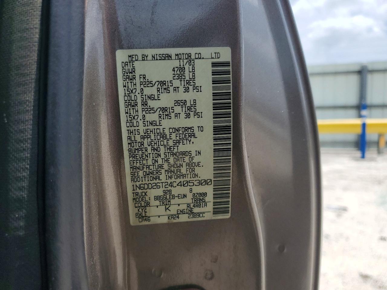 2004 NISSAN Frontier