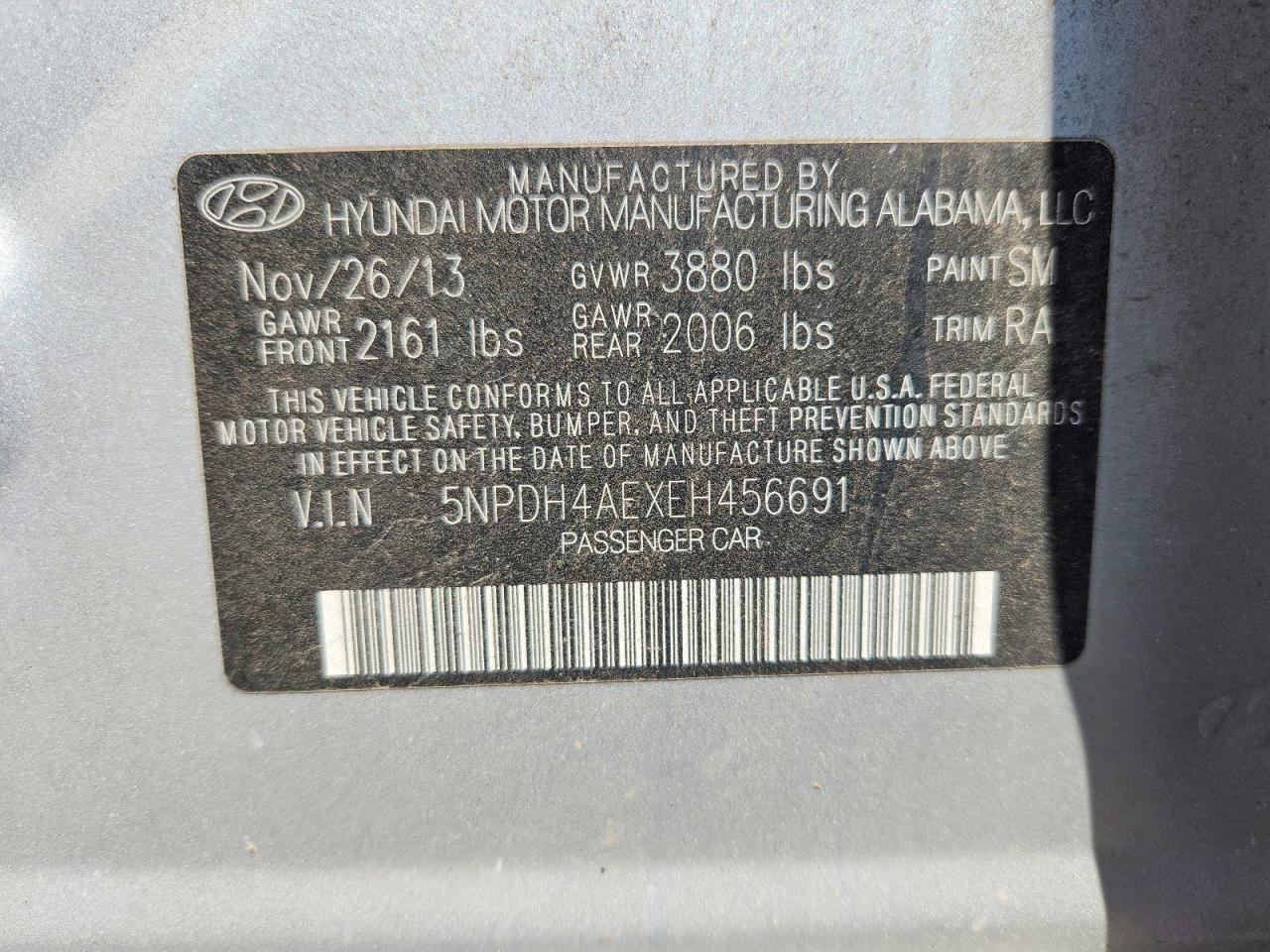 2014 HYUNDAI ELANTRA