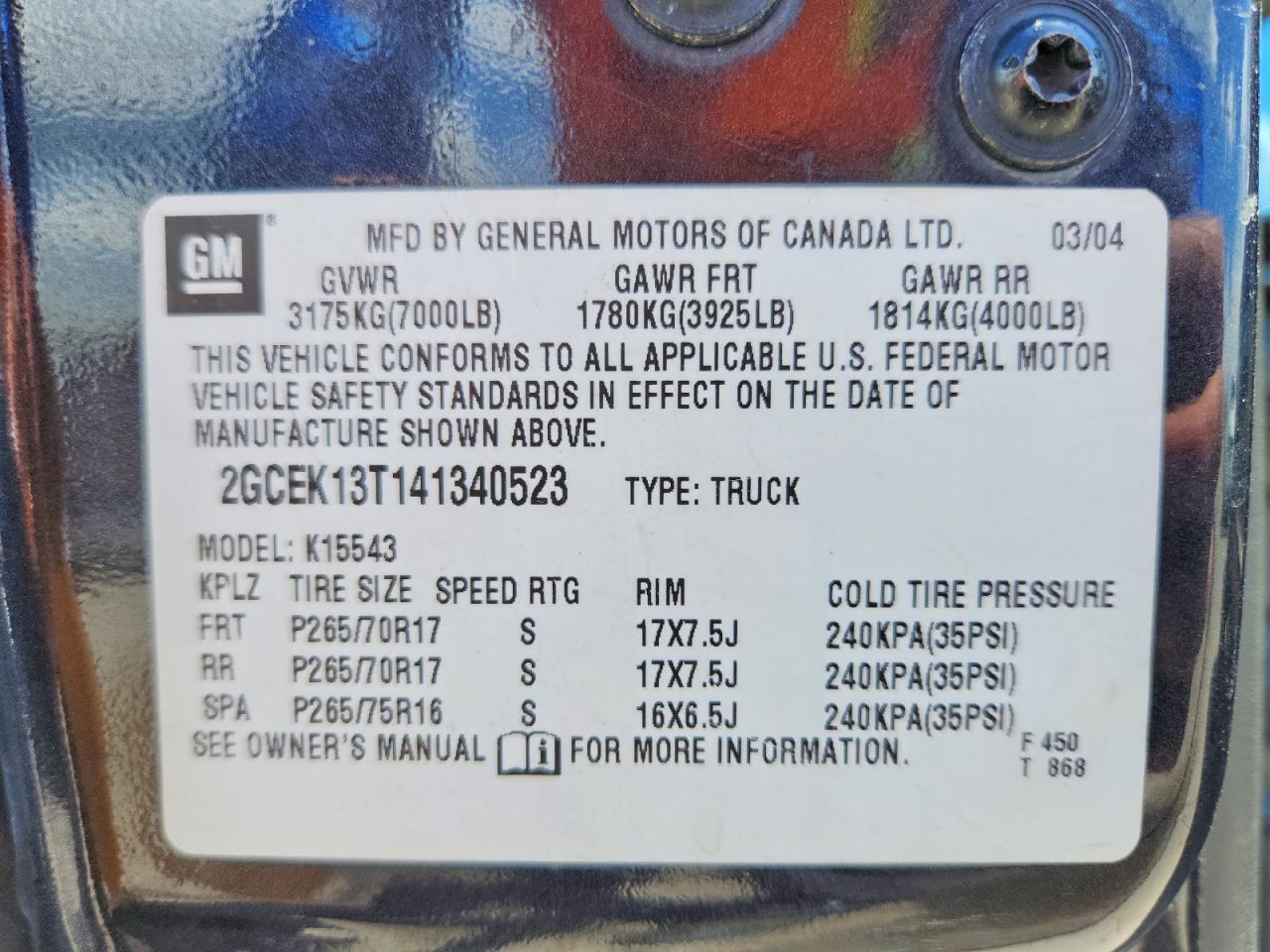 2004 CHEVROLET Silverado