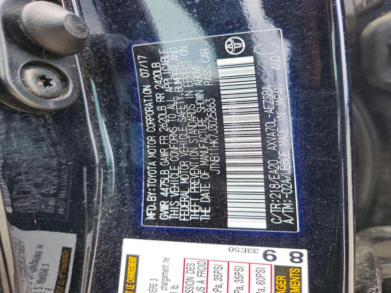 2018 TOYOTA CAMRY