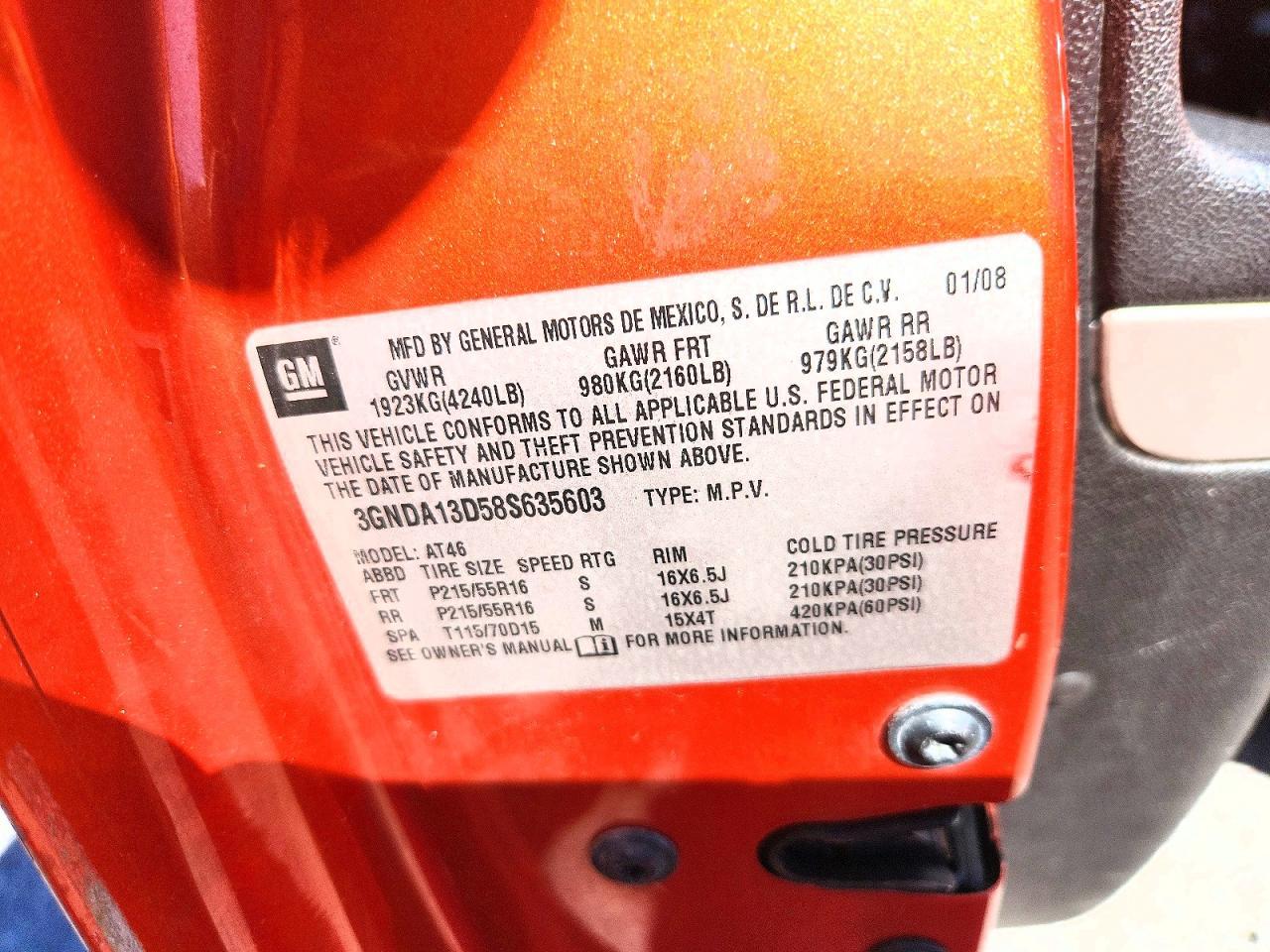 2008 CHEVROLET HHR