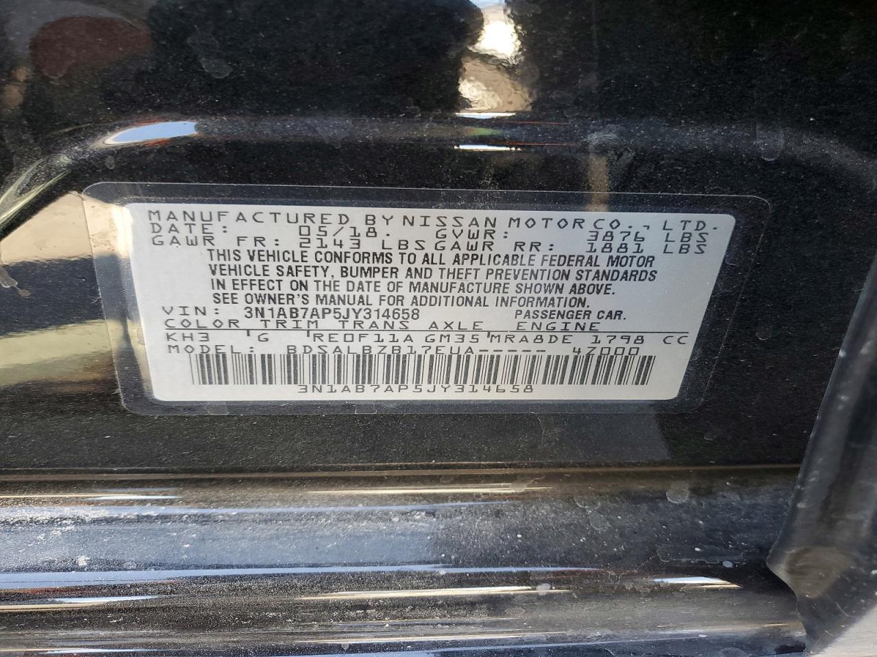 2018 NISSAN SENTRA