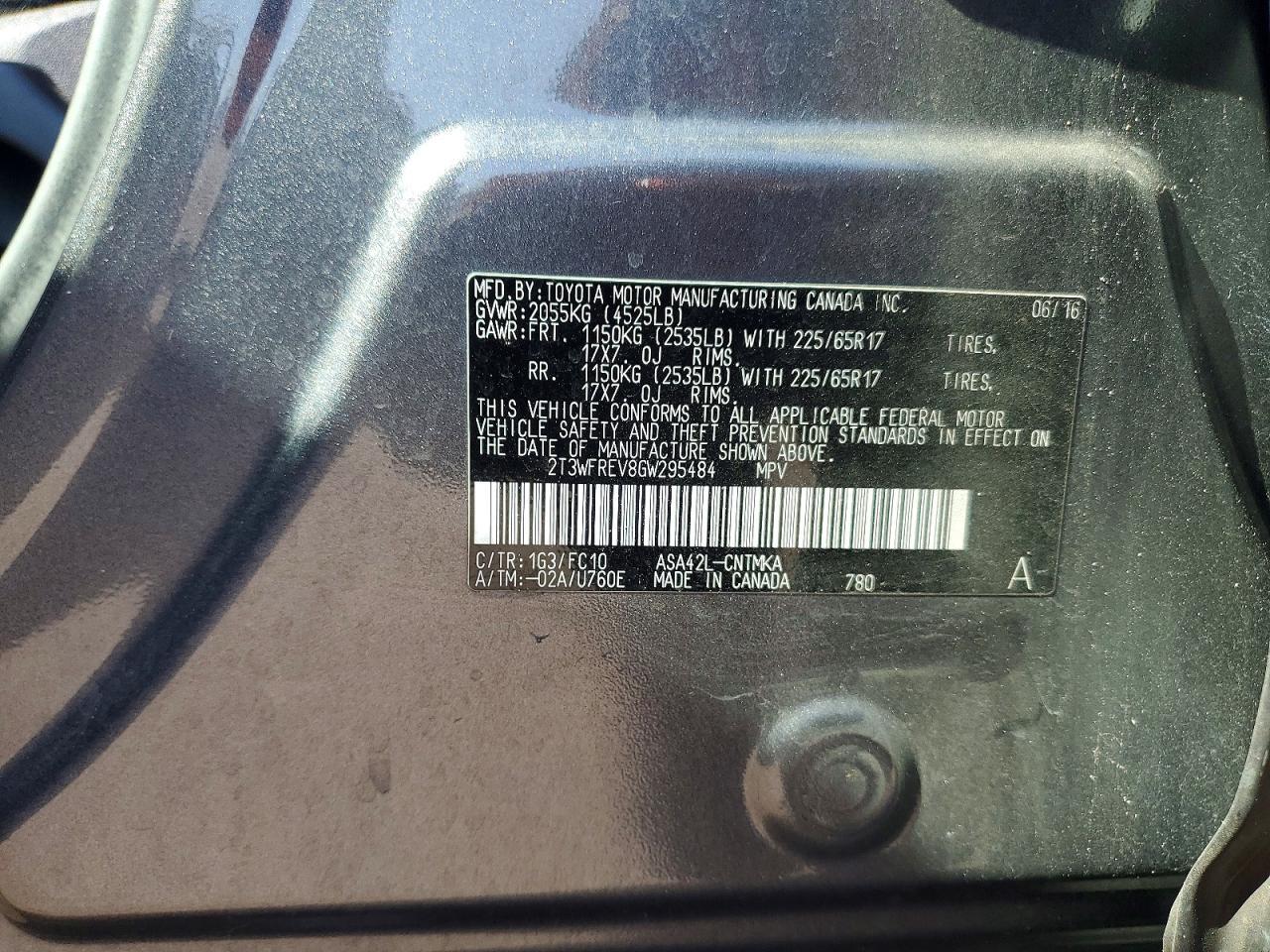 2016 TOYOTA RAV4