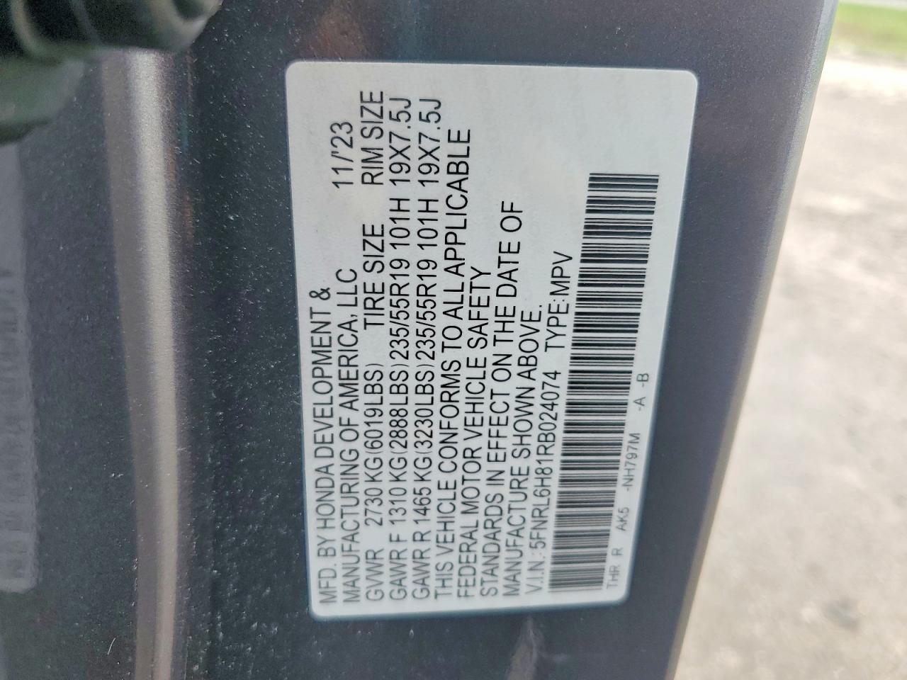 2024 HONDA ODYSSEY