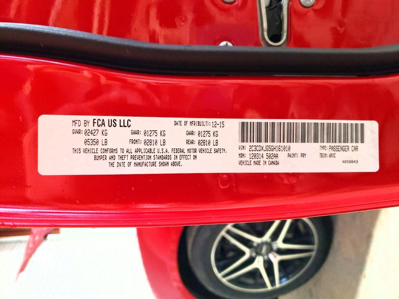 2016 DODGE CHARGER