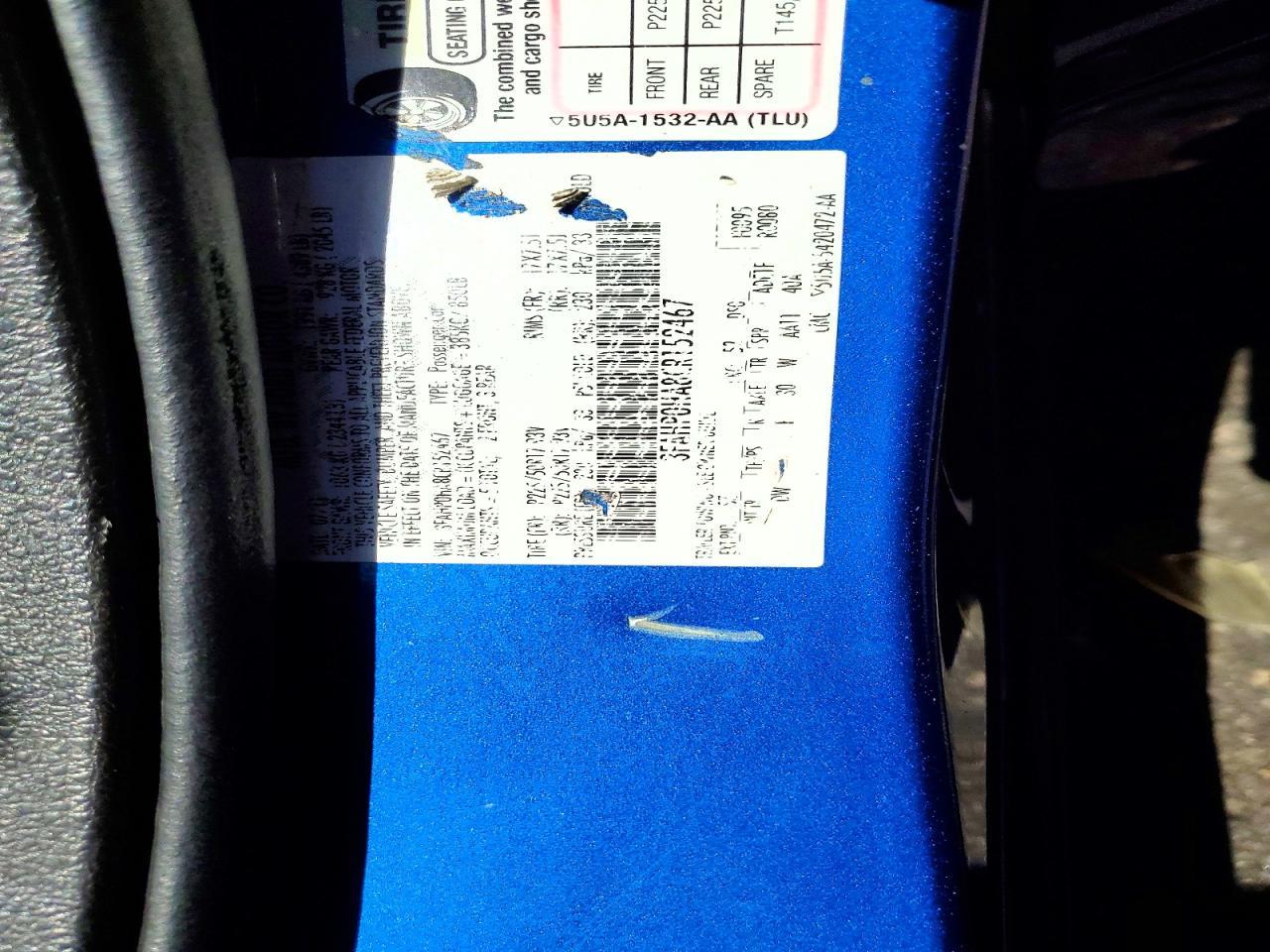 2012 FORD FUSION