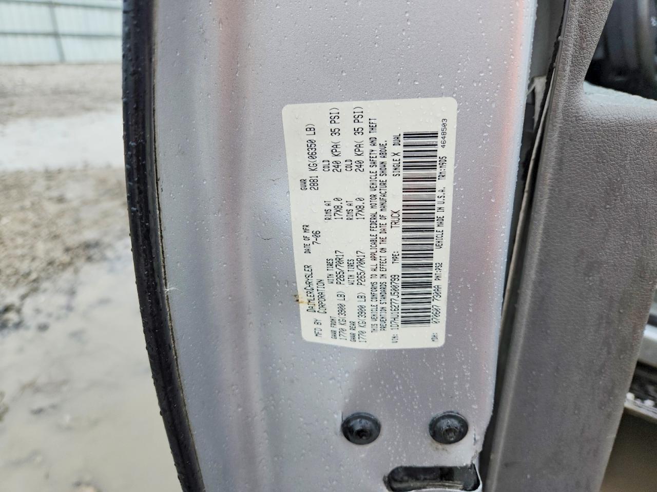 2007 DODGE RAM 1500