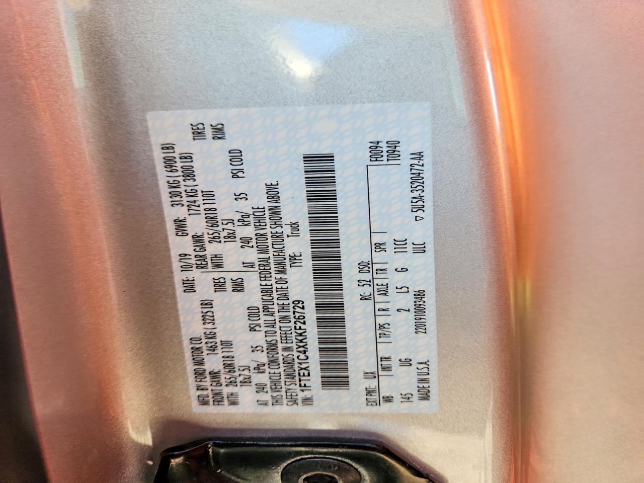 2019 FORD F-150