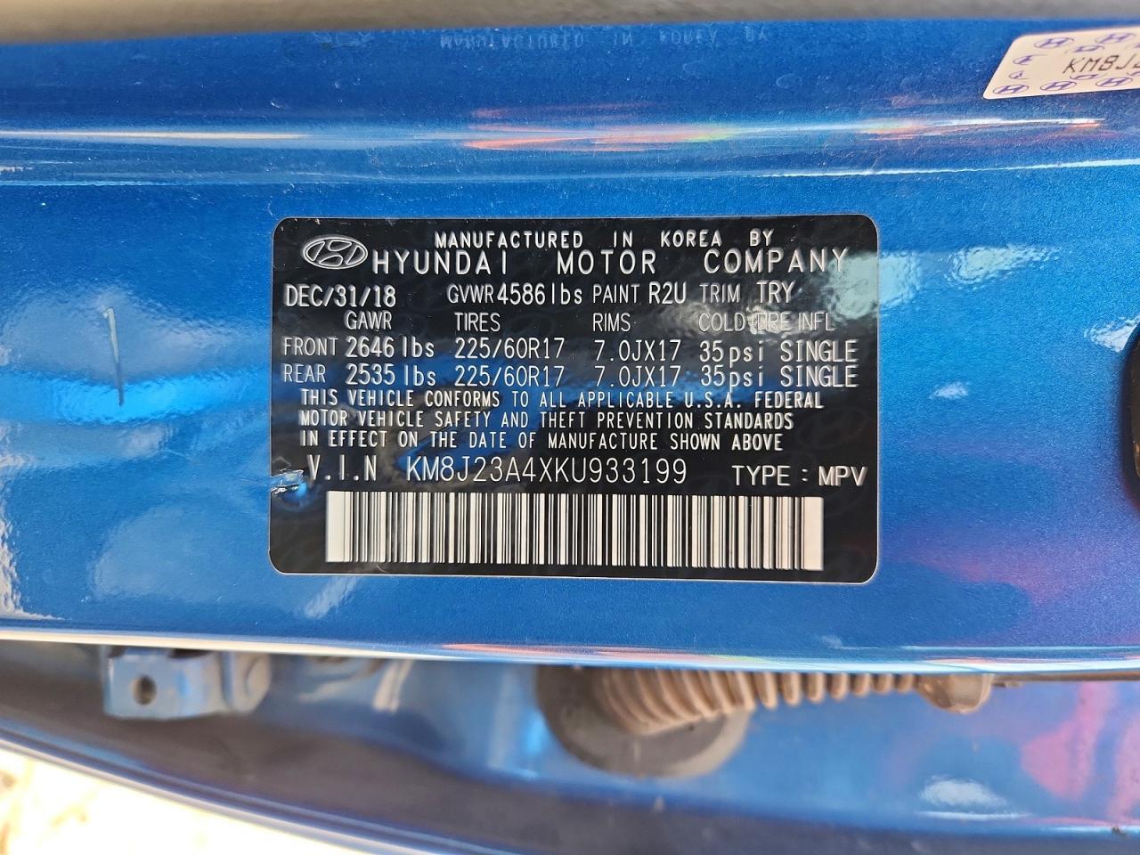 2019 HYUNDAI TUCSON
