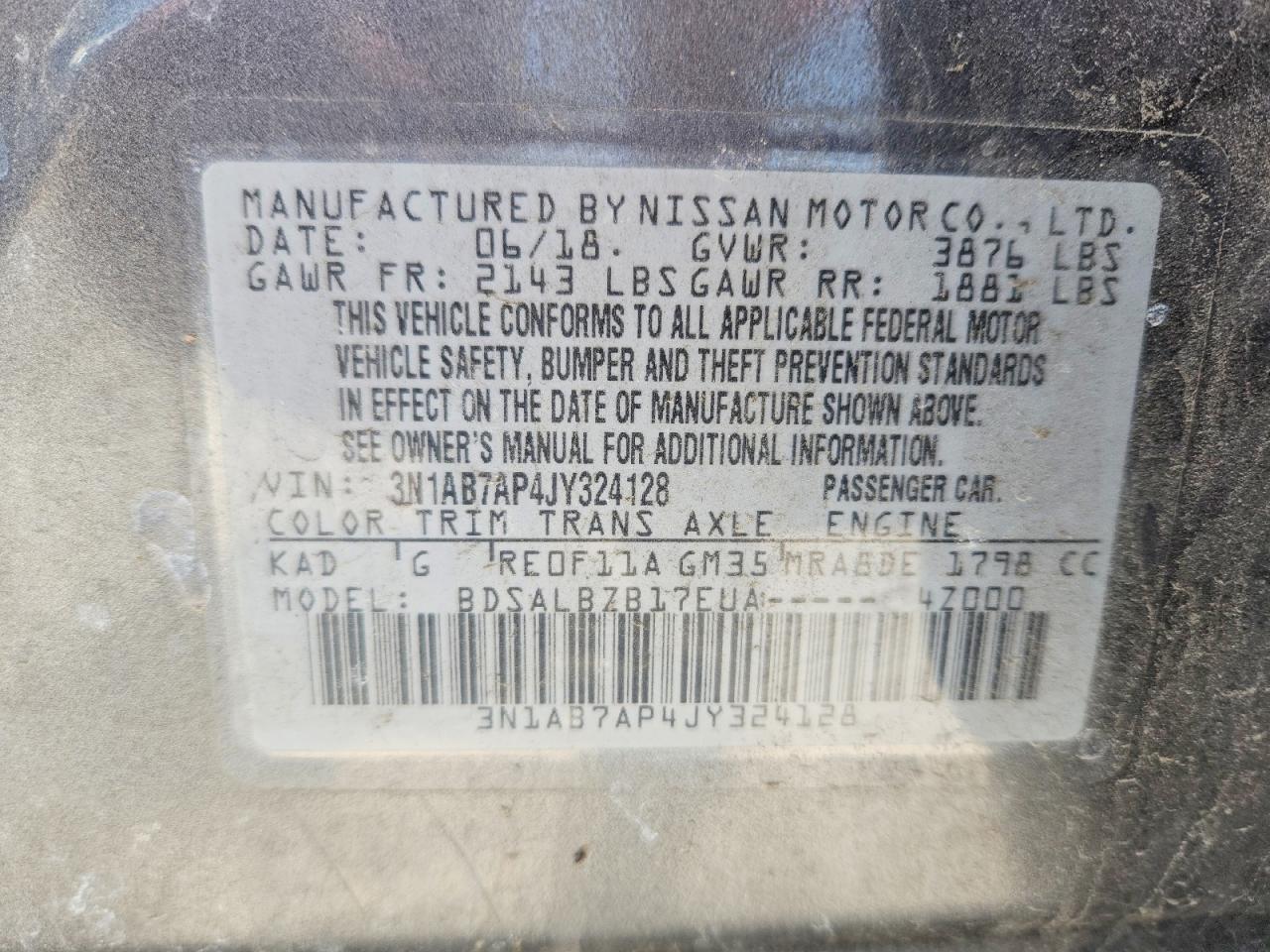 2018 NISSAN SENTRA
