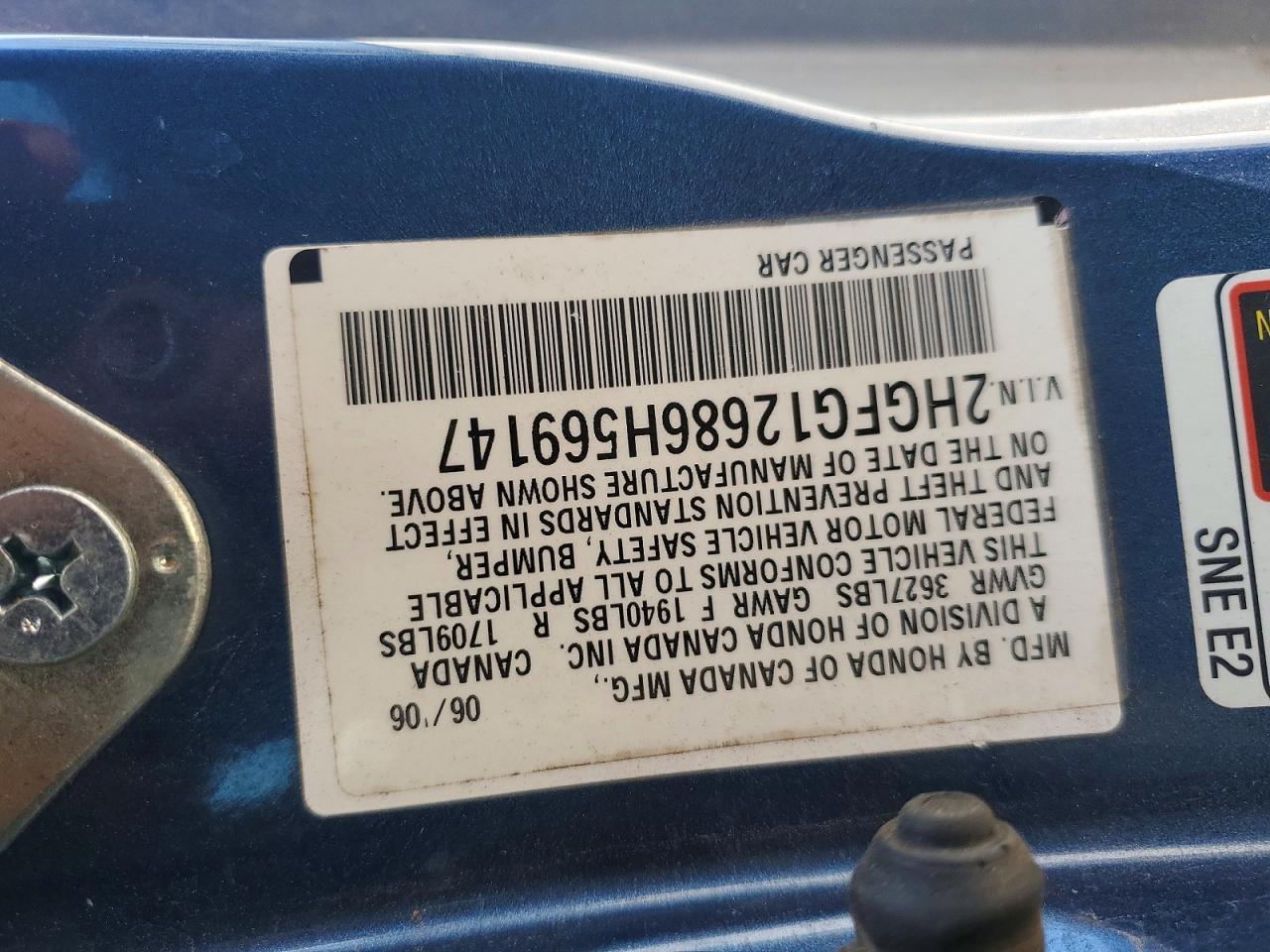 2006 HONDA CIVIC