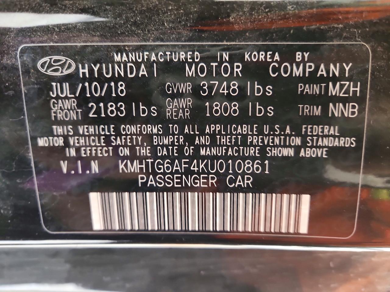 2019 HYUNDAI VELOSTER