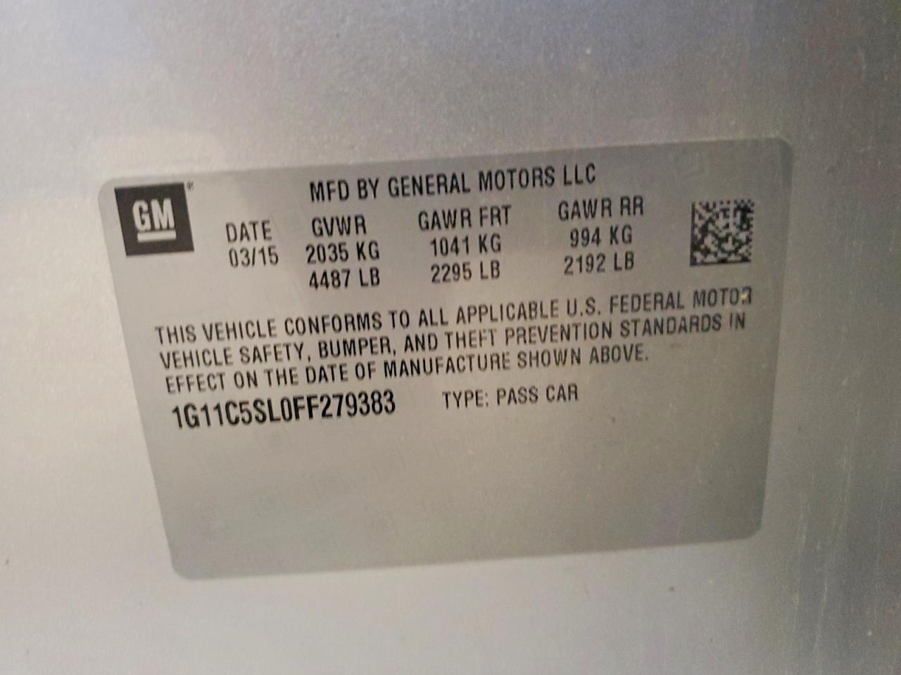 2015 CHEVROLET MALIBU