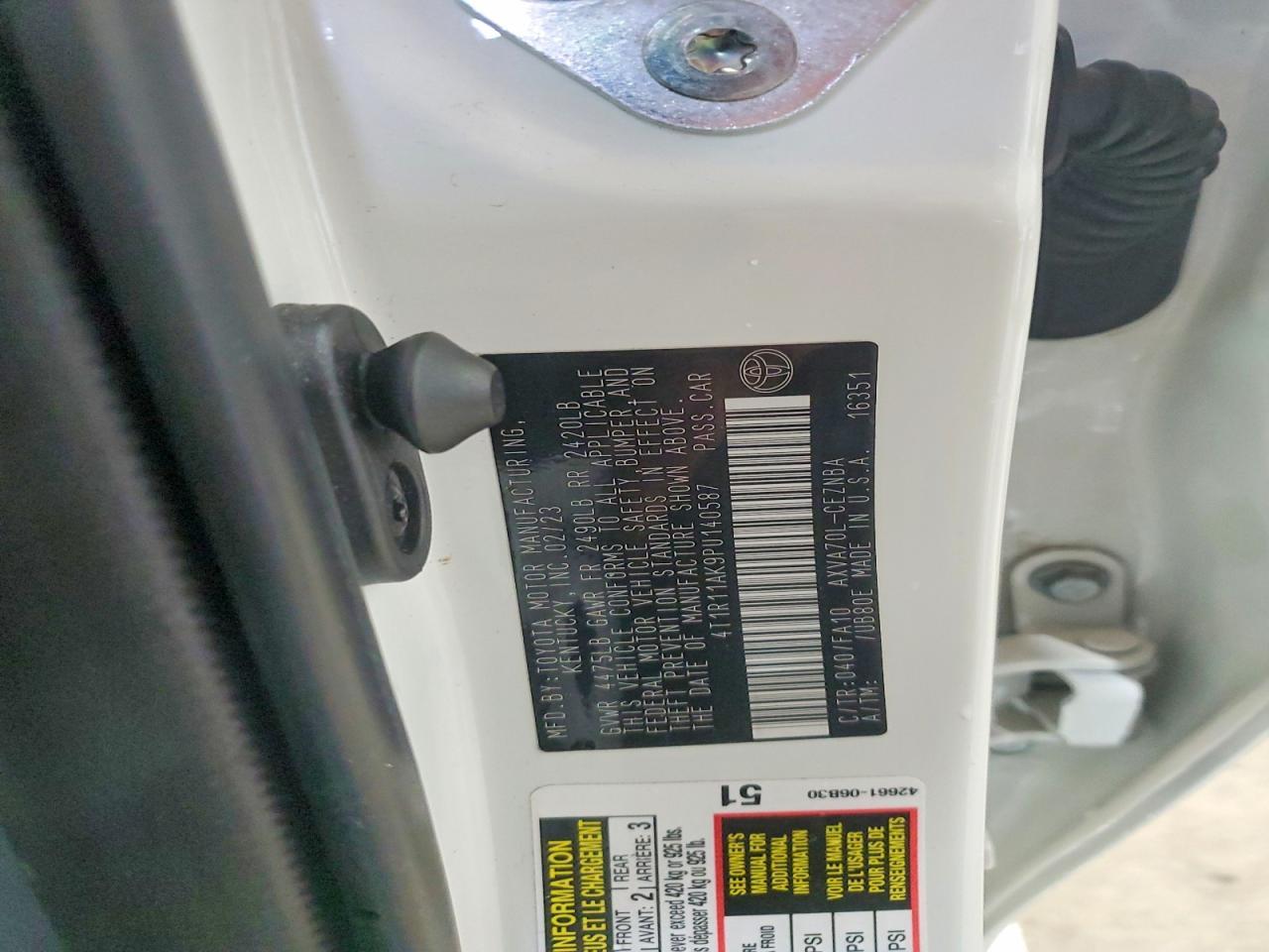 2023 TOYOTA CAMRY