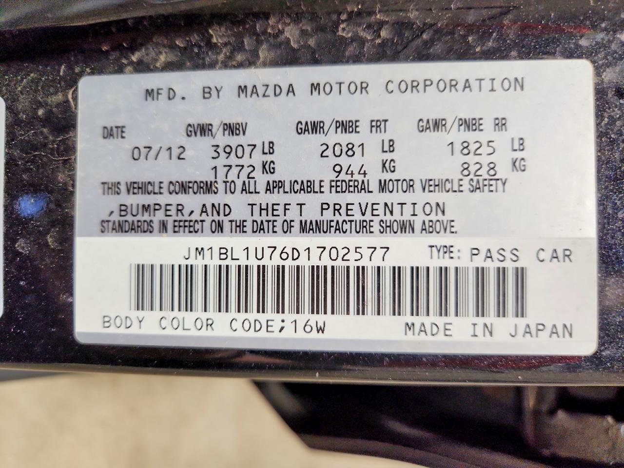 2013 MAZDA 3