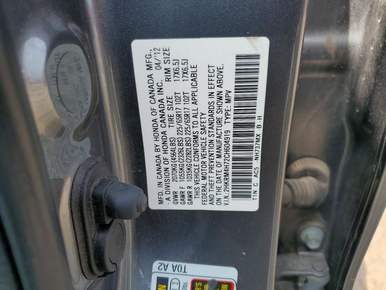 2012 HONDA CR-V