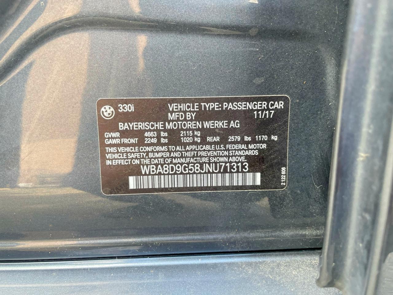 2018 BMW 3 SERIES