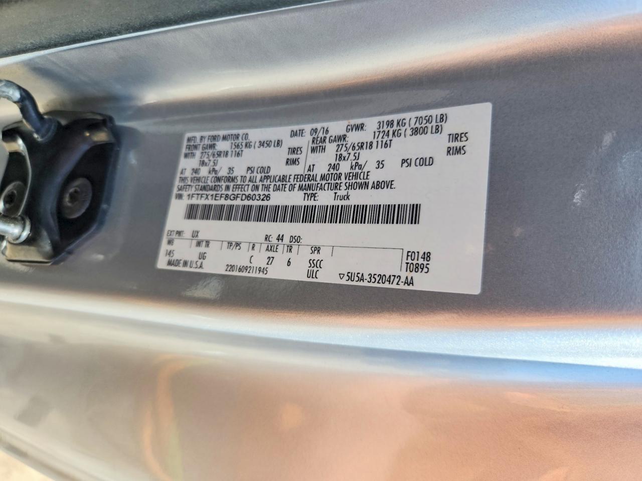 2016 FORD F-150