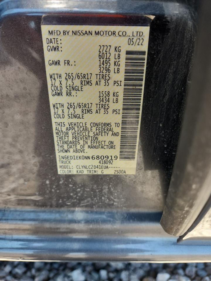 2022 NISSAN Frontier