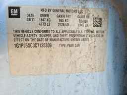 2012 CHEVROLET CRUZE