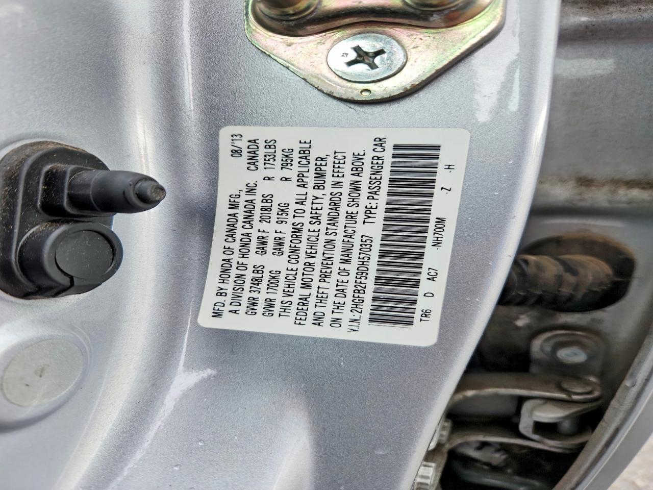 2013 HONDA CIVIC