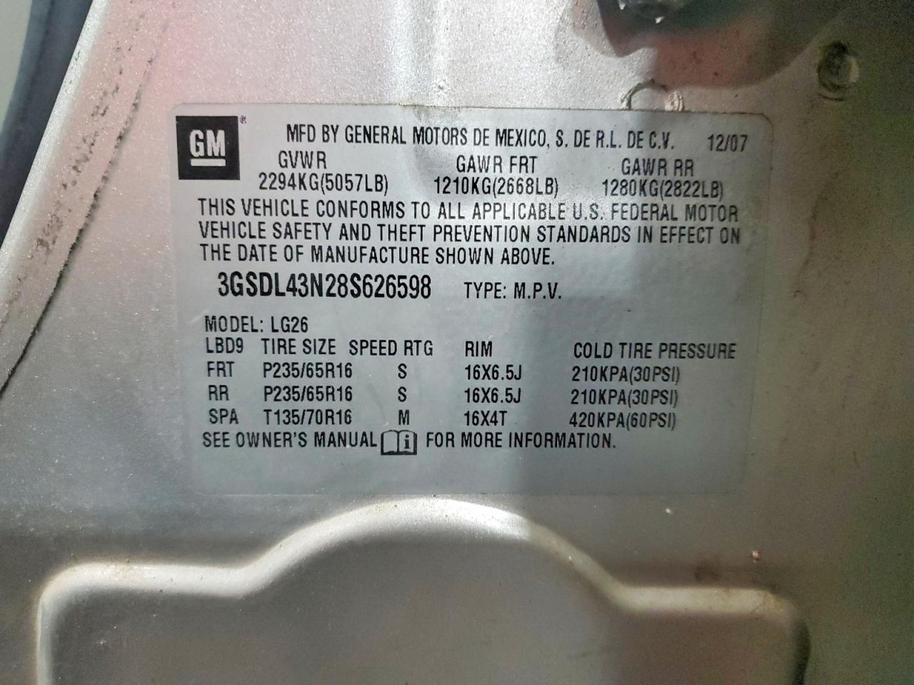 2008 SATURN Vue