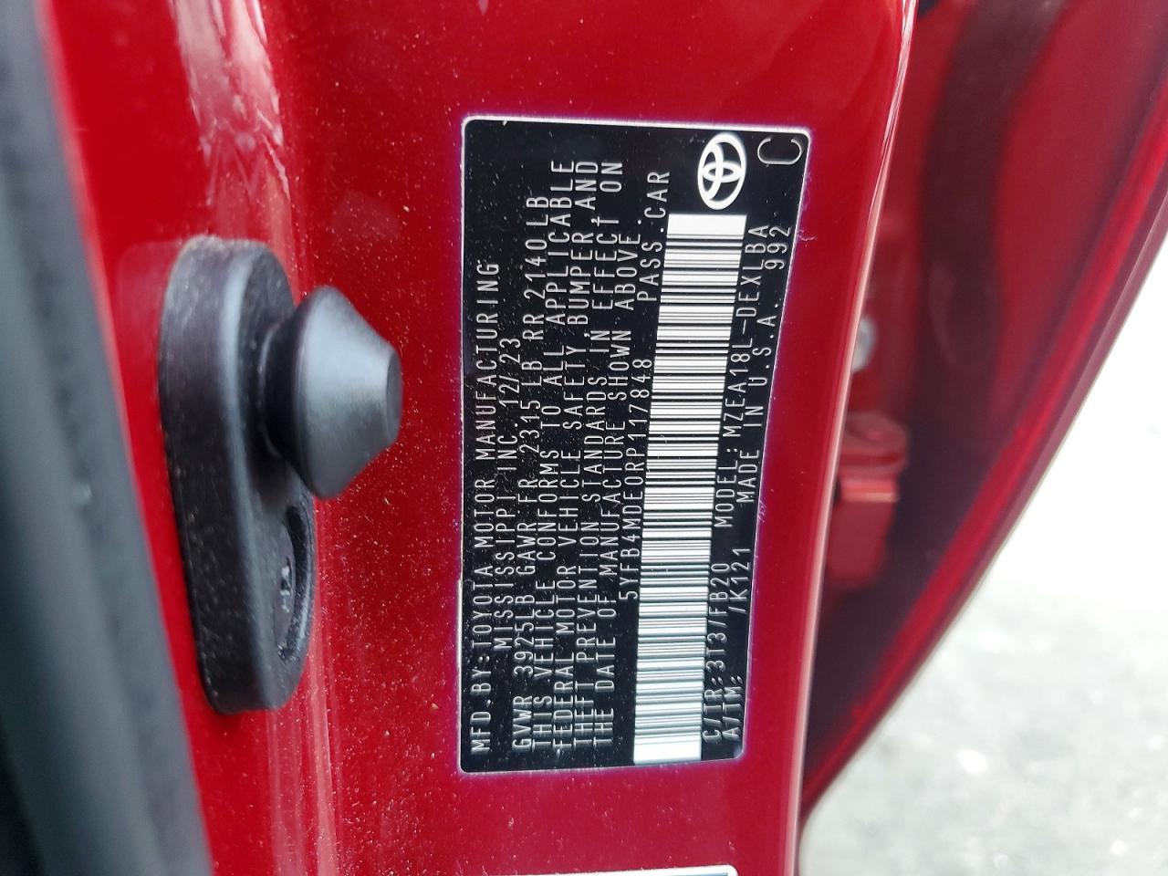 2024 TOYOTA COROLLA