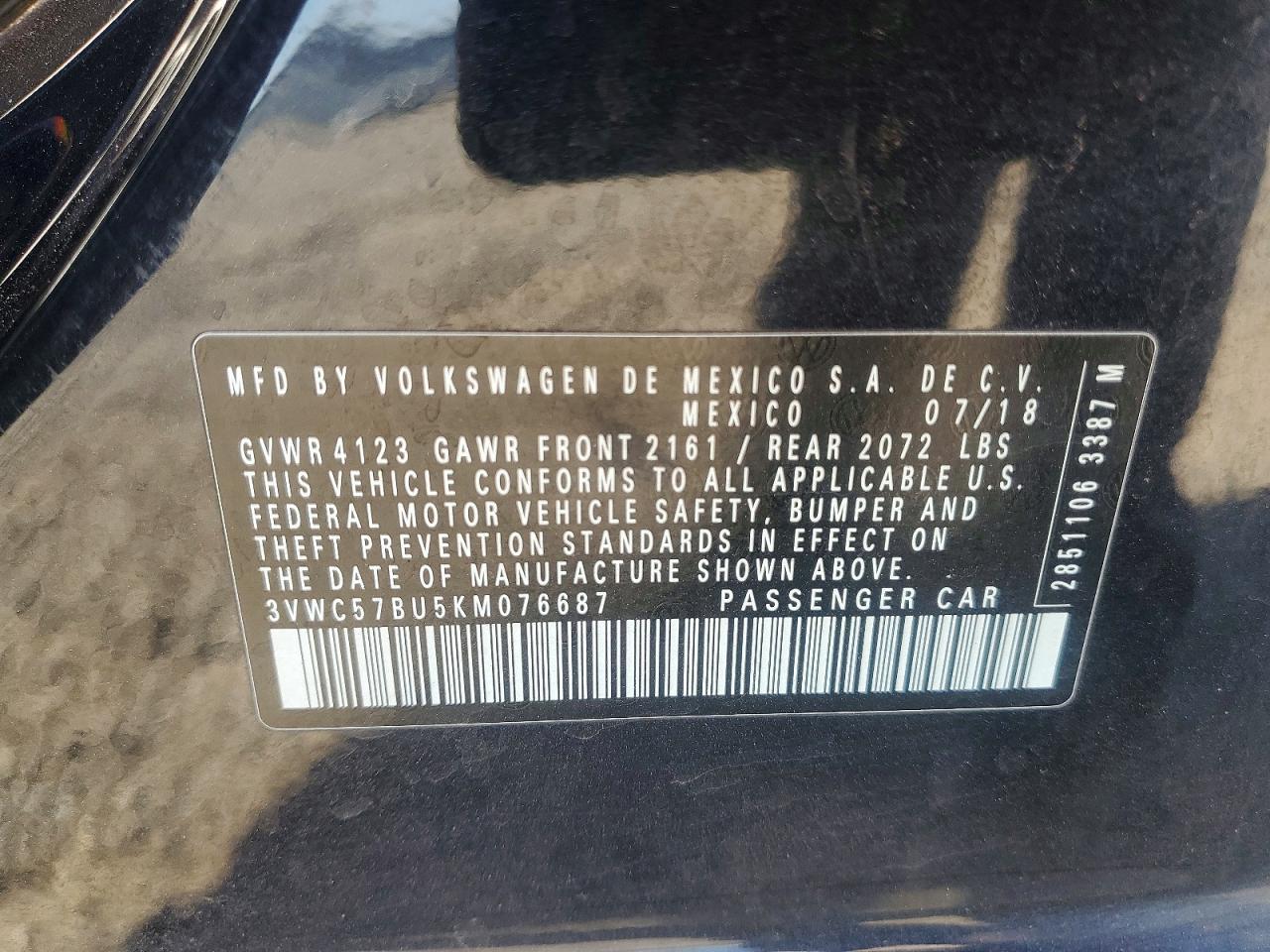 2019 VOLKSWAGEN JETTA