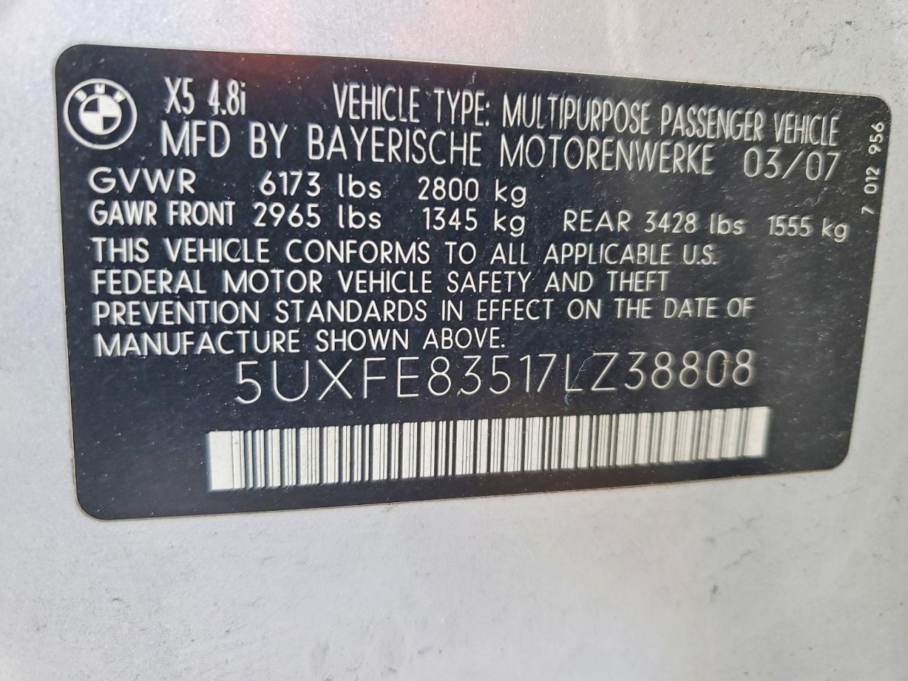 2007 BMW X5