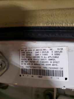 2009 HONDA ACCORD