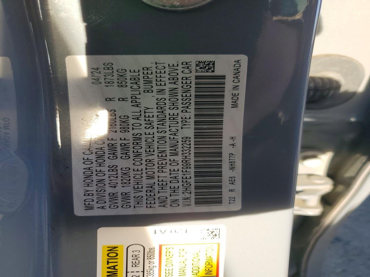 2024 HONDA CIVIC