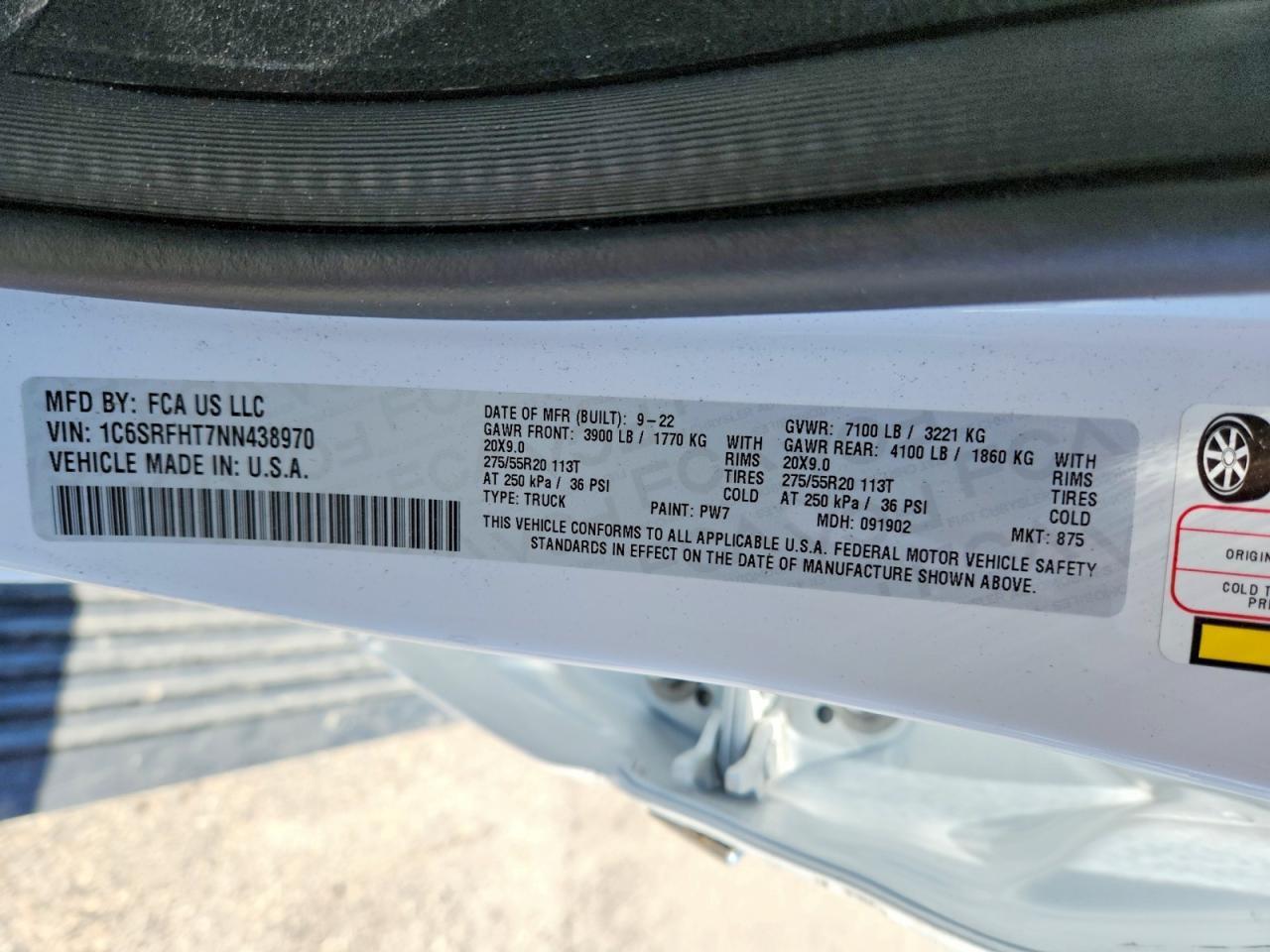 2022 RAM 1500