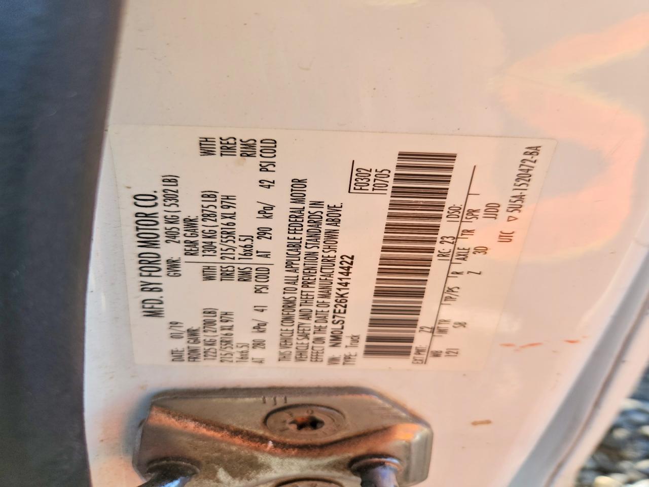 2019 FORD TRANSIT CONNECT